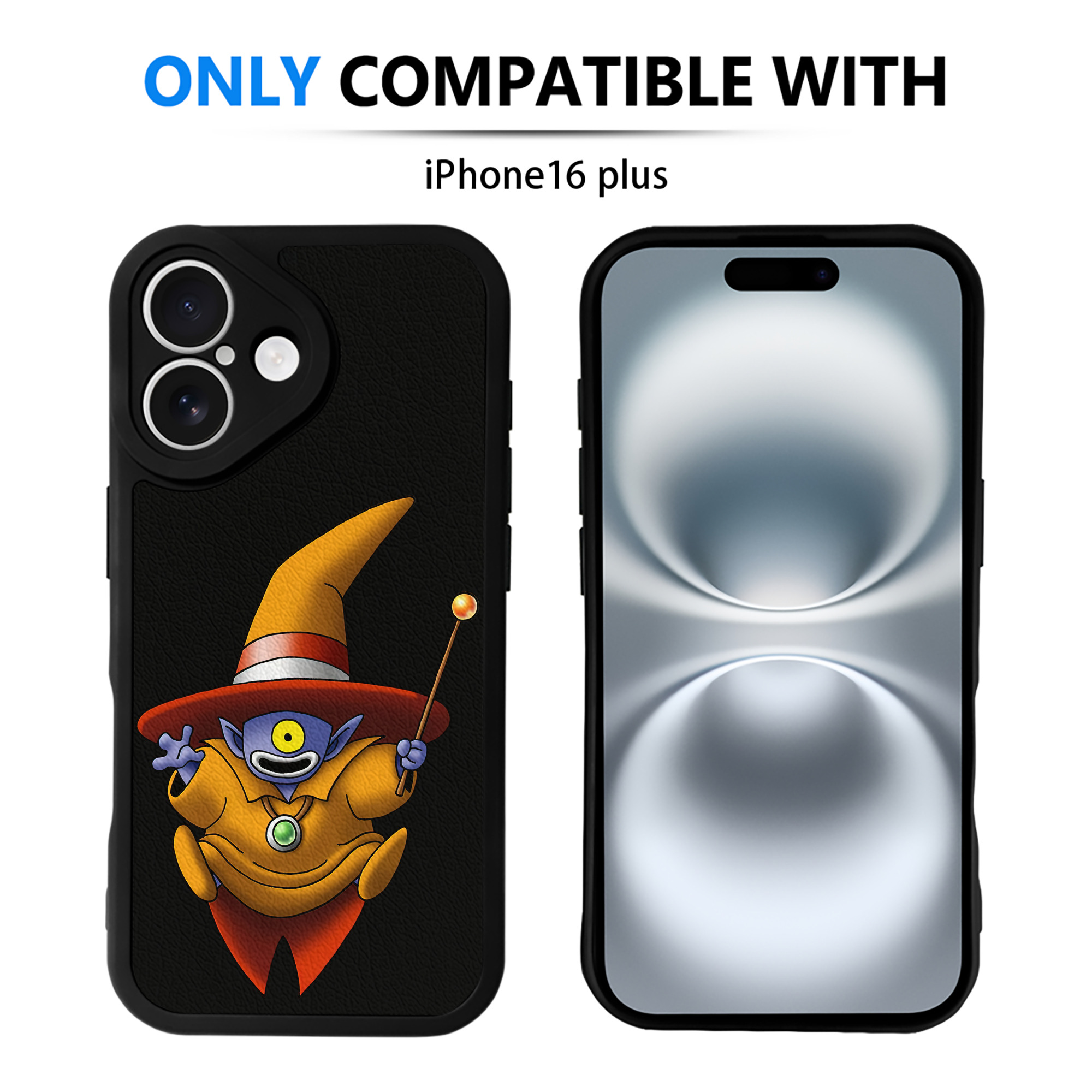 （画像用） ドラゴンクエスト Doragon Kuesuto Dragon Quest 【iPhone 16シリーズ対応】シリコンスマホケース（レザー調） 材質：シリコン